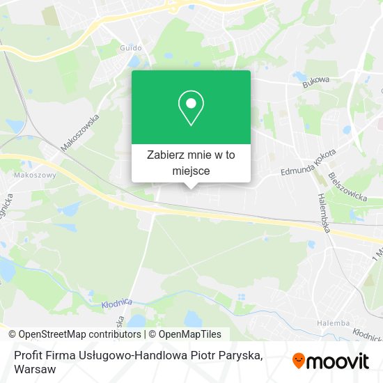 Mapa Profit Firma Usługowo-Handlowa Piotr Paryska