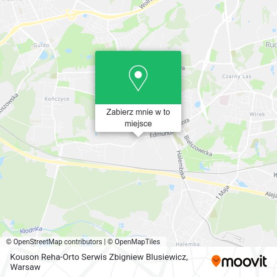 Mapa Kouson Reha-Orto Serwis Zbigniew Blusiewicz