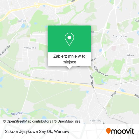 Mapa Szkoła Językowa Say Ok