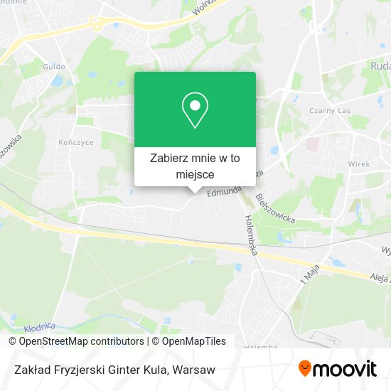 Mapa Zakład Fryzjerski Ginter Kula