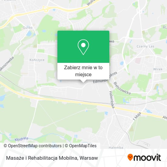 Mapa Masaże i Rehabilitacja Mobilna