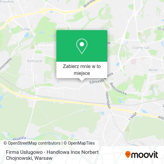 Mapa Firma Usługowo - Handlowa Inox Norbert Chojnowski