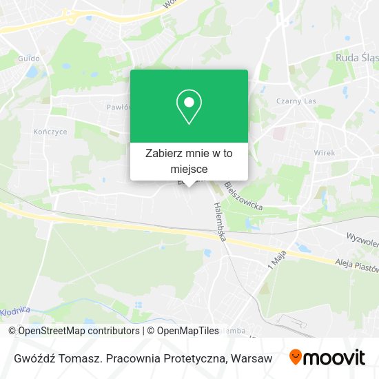 Mapa Gwóźdź Tomasz. Pracownia Protetyczna