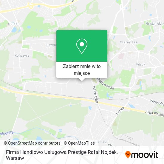 Mapa Firma Handlowo Usługowa Prestige Rafał Nojdek