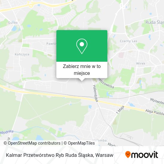 Mapa Kalmar Przetwórstwo Ryb Ruda Śląska