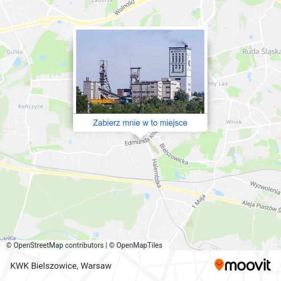 Mapa KWK Bielszowice