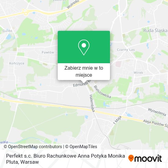 Mapa Perfekt s.c. Biuro Rachunkowe Anna Potyka Monika Pluta