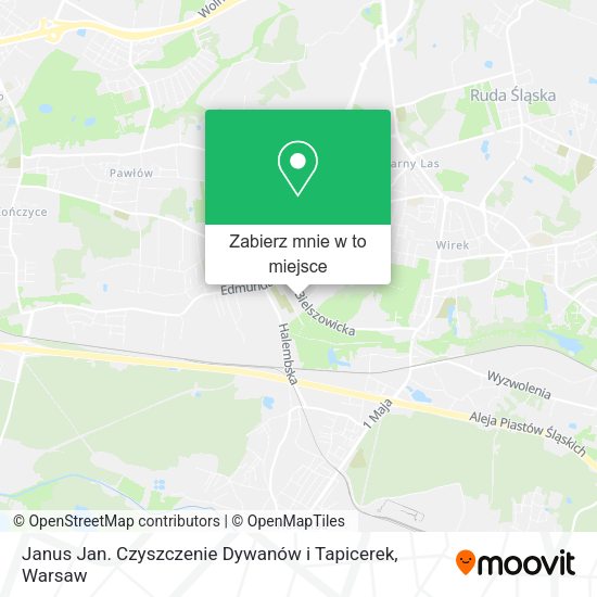 Mapa Janus Jan. Czyszczenie Dywanów i Tapicerek