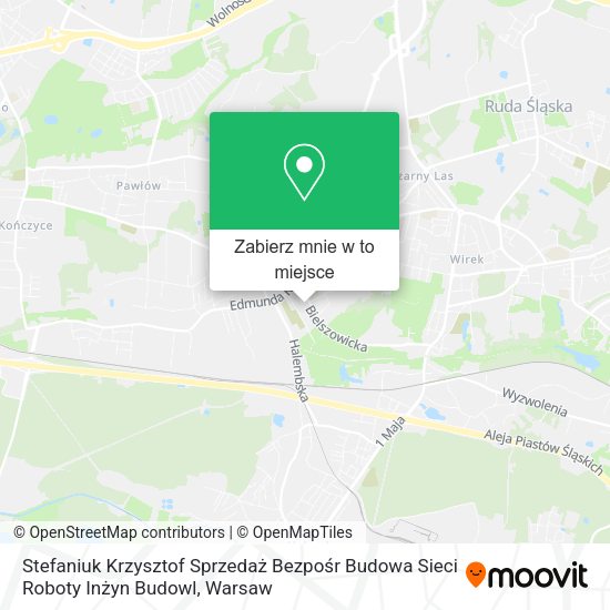 Mapa Stefaniuk Krzysztof Sprzedaż Bezpośr Budowa Sieci Roboty Inżyn Budowl