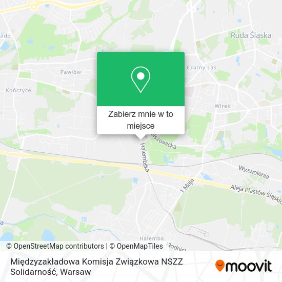 Mapa Międzyzakładowa Komisja Związkowa NSZZ Solidarność