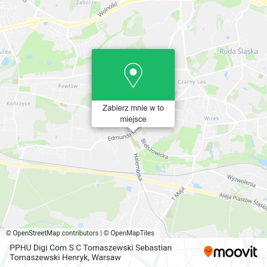 Mapa PPHU Digi Com S C Tomaszewski Sebastian Tomaszewski Henryk