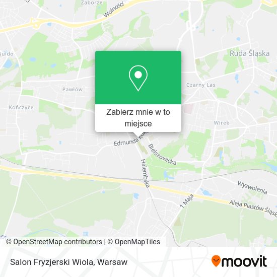 Mapa Salon Fryzjerski Wiola