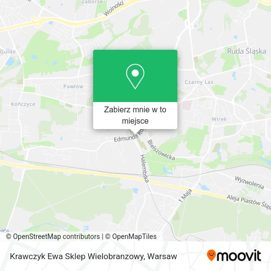 Mapa Krawczyk Ewa Sklep Wielobranzowy