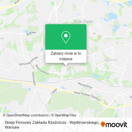 Mapa Sklep Firmowy Zakładu Rzeźniczo - Wędliniarskiego