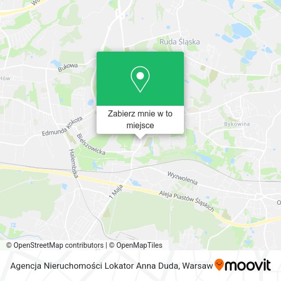 Mapa Agencja Nieruchomości Lokator Anna Duda