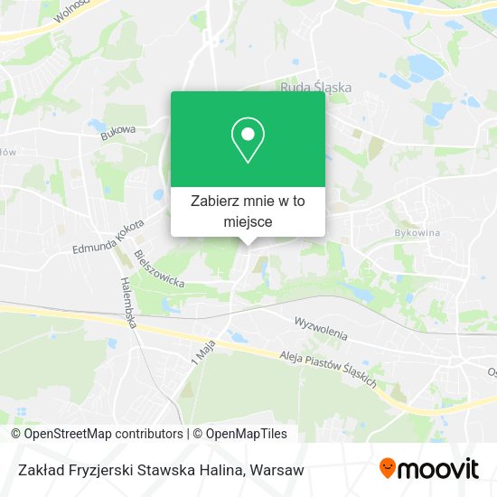 Mapa Zakład Fryzjerski Stawska Halina