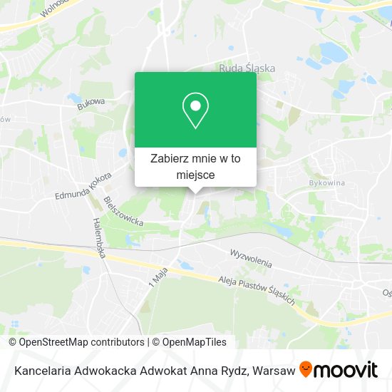 Mapa Kancelaria Adwokacka Adwokat Anna Rydz