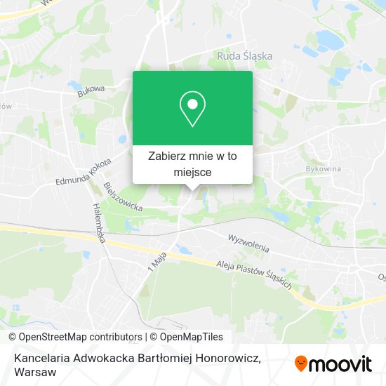 Mapa Kancelaria Adwokacka Bartłomiej Honorowicz