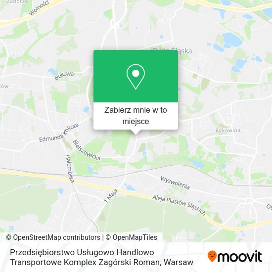 Mapa Przedsiębiorstwo Usługowo Handlowo Transportowe Komplex Zagórski Roman