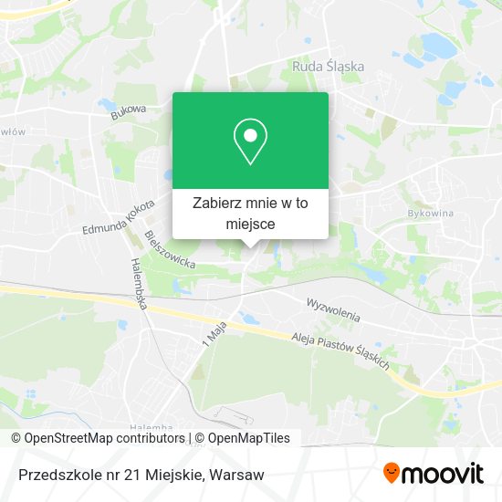 Mapa Przedszkole nr 21 Miejskie