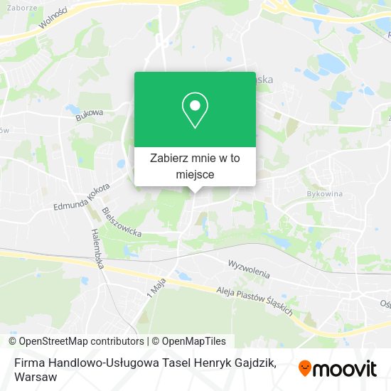 Mapa Firma Handlowo-Usługowa Tasel Henryk Gajdzik