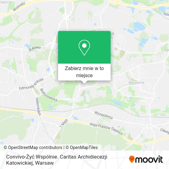 Mapa Convivo-Żyć Wspólnie. Caritas Archidiecezji Katowickiej