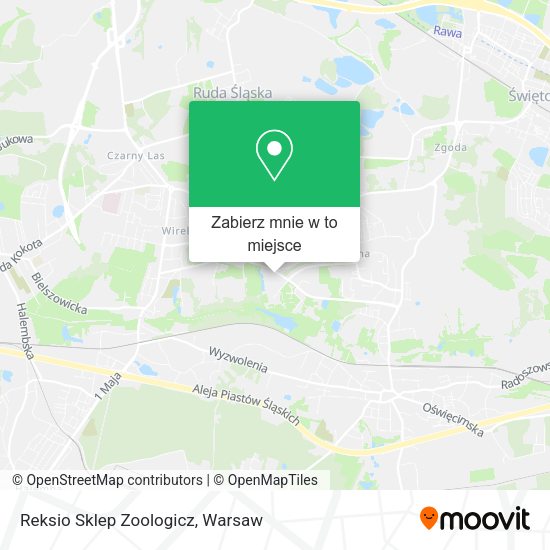 Mapa Reksio Sklep Zoologicz