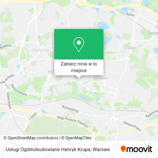 Mapa Usługi Ogólnobudowlane Henryk Krupa