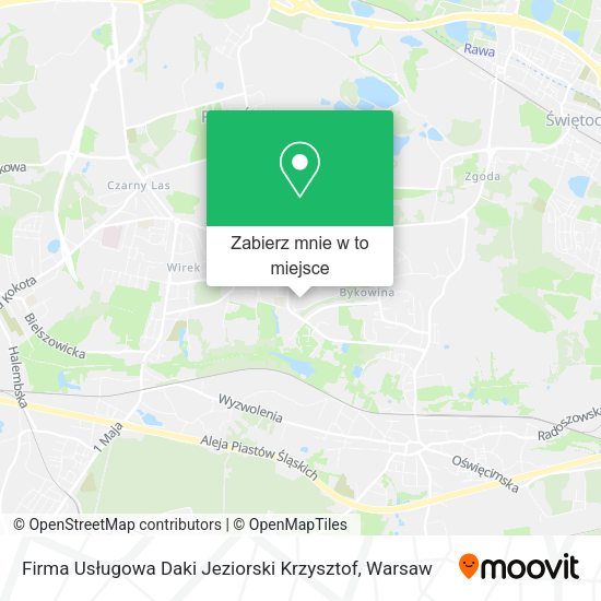 Mapa Firma Usługowa Daki Jeziorski Krzysztof