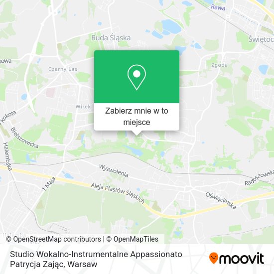 Mapa Studio Wokalno-Instrumentalne Appassionato Patrycja Zając