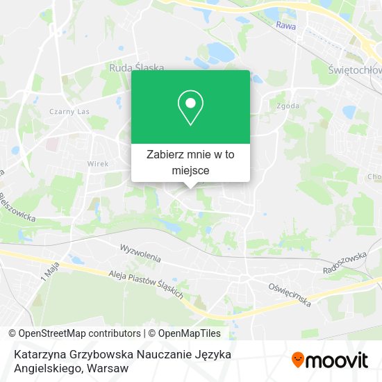 Mapa Katarzyna Grzybowska Nauczanie Języka Angielskiego