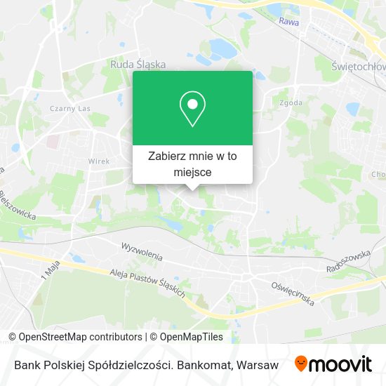 Mapa Bank Polskiej Spółdzielczości. Bankomat