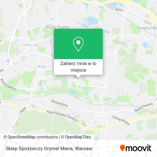 Mapa Sklep Spożywczy Grymel Maria