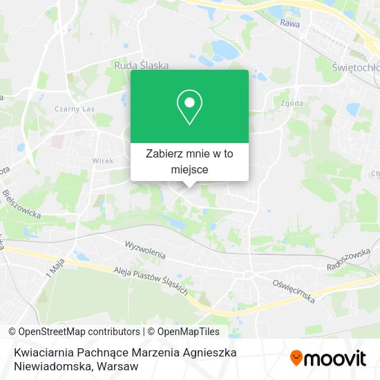 Mapa Kwiaciarnia Pachnące Marzenia Agnieszka Niewiadomska