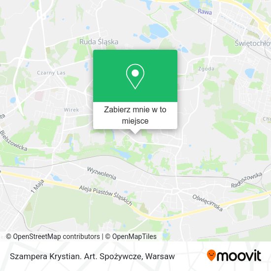 Mapa Szampera Krystian. Art. Spożywcze