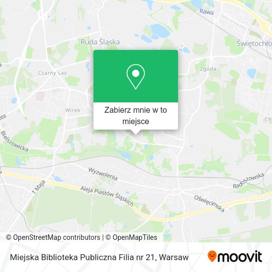 Mapa Miejska Biblioteka Publiczna Filia nr 21