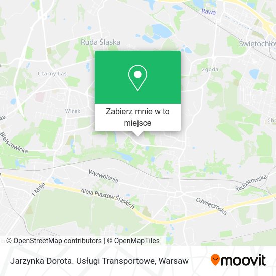 Mapa Jarzynka Dorota. Usługi Transportowe