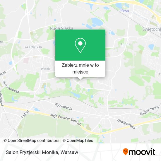 Mapa Salon Fryzjerski Monika