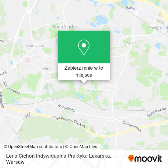 Mapa Lena Cichoń Indywidualna Praktyka Lekarska