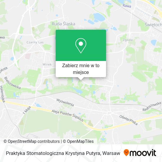 Mapa Praktyka Stomatologiczna Krystyna Putyra