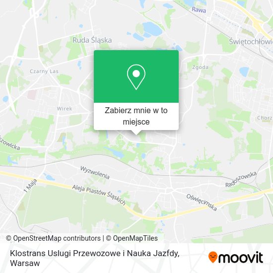 Mapa Klostrans Uslugi Przewozowe i Nauka Jazfdy