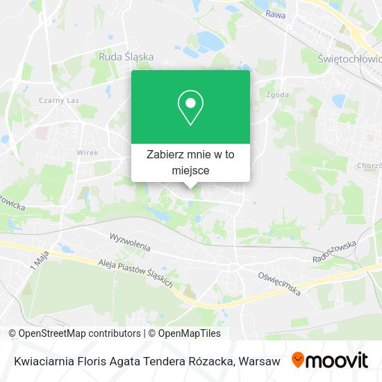 Mapa Kwiaciarnia Floris Agata Tendera Rózacka