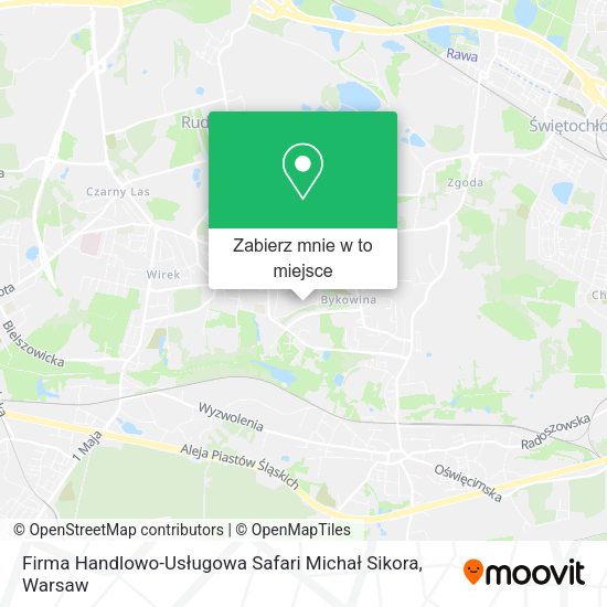 Mapa Firma Handlowo-Usługowa Safari Michał Sikora