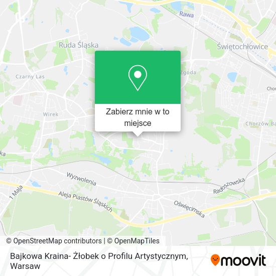 Mapa Bajkowa Kraina- Żłobek o Profilu Artystycznym