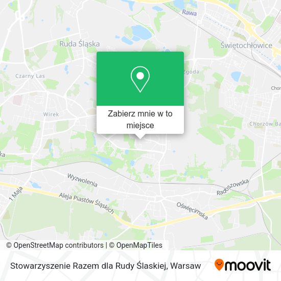 Mapa Stowarzyszenie Razem dla Rudy Ślaskiej