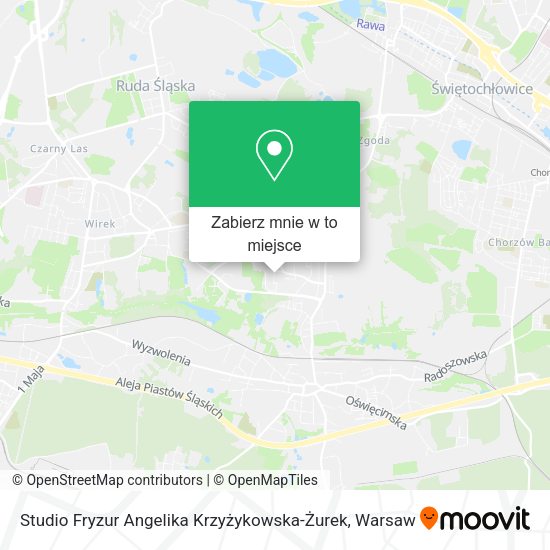 Mapa Studio Fryzur Angelika Krzyżykowska-Żurek