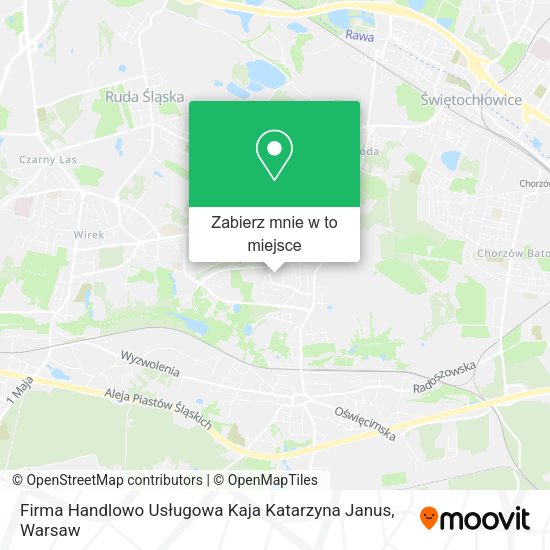 Mapa Firma Handlowo Usługowa Kaja Katarzyna Janus