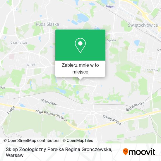 Mapa Sklep Zoologiczny Perełka Regina Gronczewska