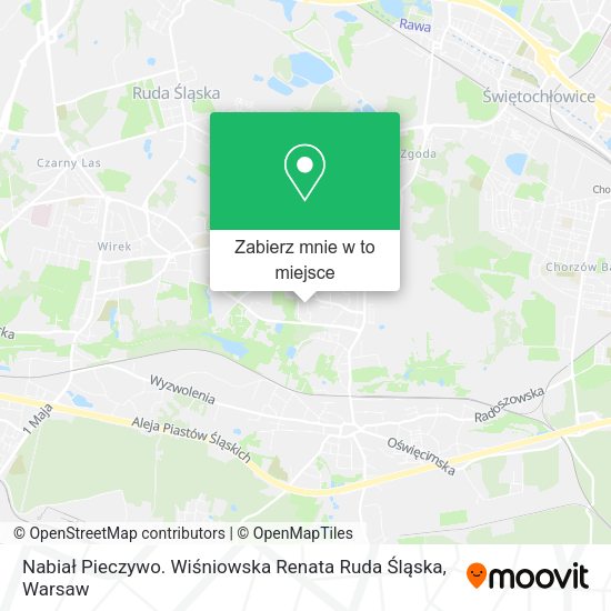 Mapa Nabiał Pieczywo. Wiśniowska Renata Ruda Śląska