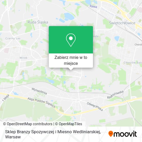 Mapa Sklep Branzy Spozywczej i Miesno Wedliniarskiej